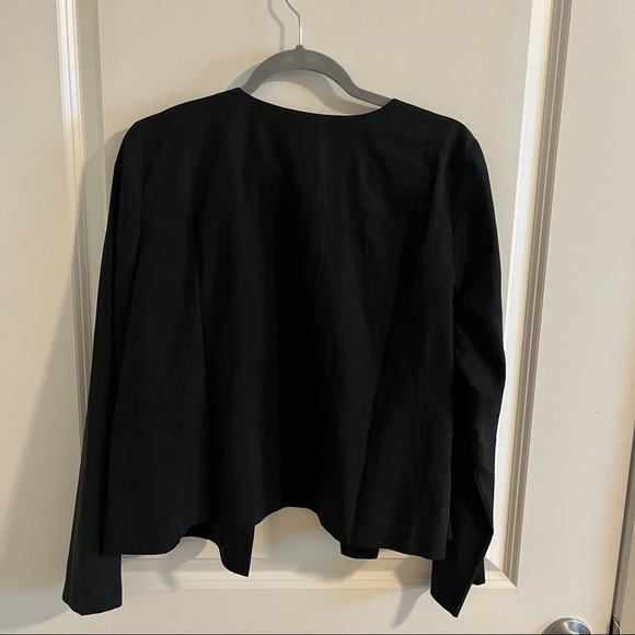 EILEEN Fisher Sand-washed Round Neck Jacket size M - Picture 8 of 11